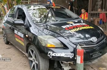 Mobil Bekas Taksi Diubah Jadi Penyemprot Disinfektan, Jadi Makin Sangar Nih