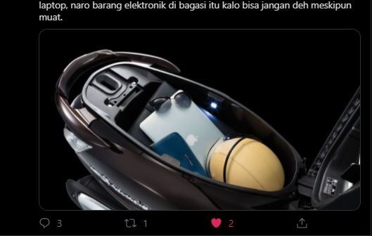 Iklan motor yang dikritik warganet.